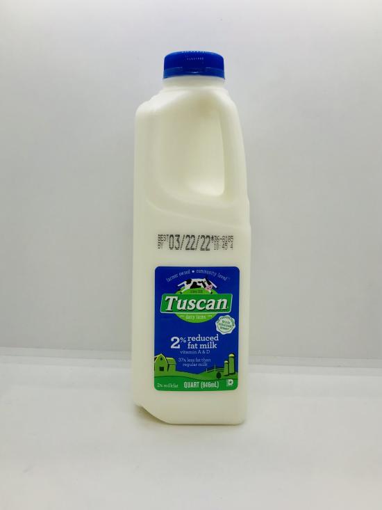 Tuscan 2% reduced fat Milk quart gal