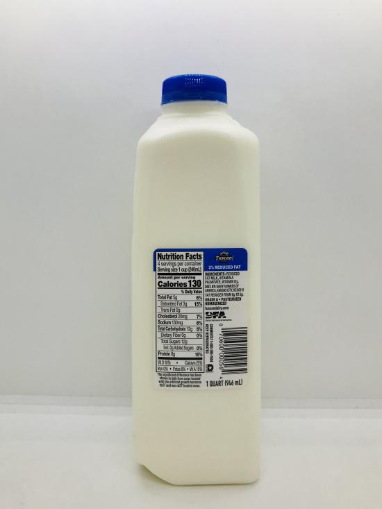 Tuscan 2% reduced fat Milk quart gal