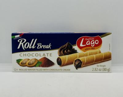 Gastone Lago Roll Break Chocolate 80g.