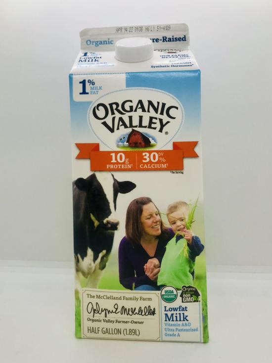 Organic Valley Milk 1% milk fat