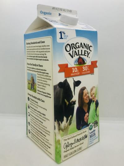 Organic Valley Milk 1% milk fat