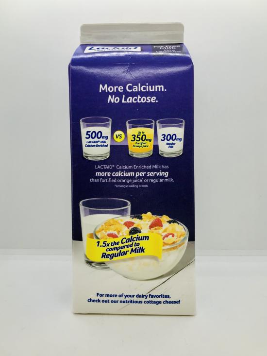 Lactaid Fat free Milk 1/2Gal Calcium Enriched