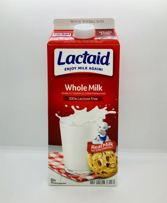 Lactaid Whole Milk 1/2Gal