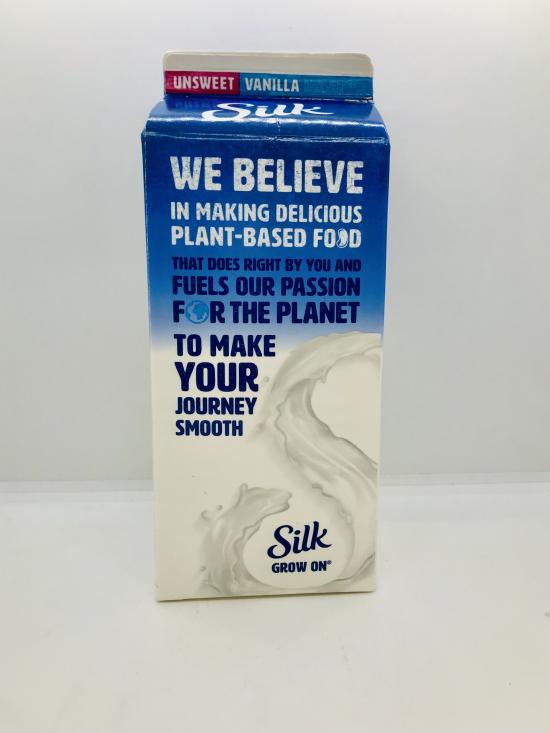 Silk Almondmilk 30 Calories per serving Unsweet Vanilla Half gallon