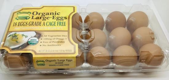 Sunshine farms Organic 18 Eggs Large