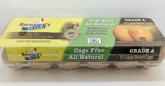 Barnyard's best Cage Free 12 Eggs Large