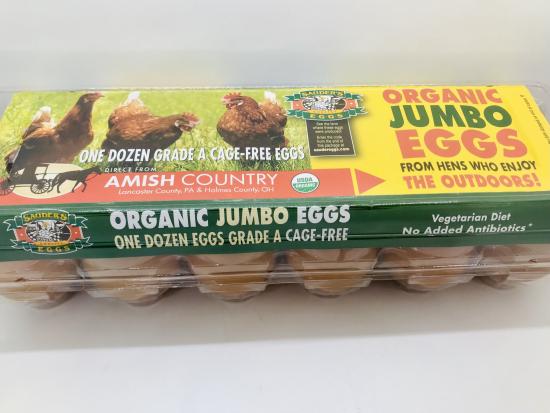 Sauder's Organic Jumbo 12-eggs