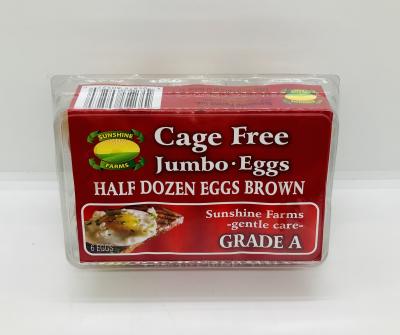 Sunshine Cage Free 6 Eggs Jumbo