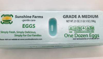 Sunshine farms White 12 Eggs M