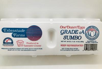 Esbenshade Farms 112 eggs Jumbo