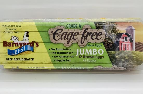 Barnyard's best Cage Free 12 Eggs Jumbo