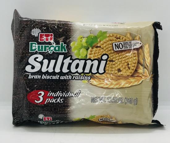 Eti Sultani Biscuits W Raisins 369g.