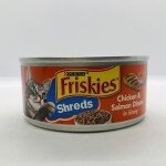 Friskies Shreds Chicken & Salmon Dinner in Gravy 156g