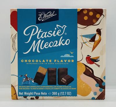 E.Wedel Chocolate Flavor Marshmallow in Dark Chocolate 360g.