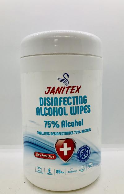 Janitex Disinfecting Alcohol Wipes 72% 80pcs