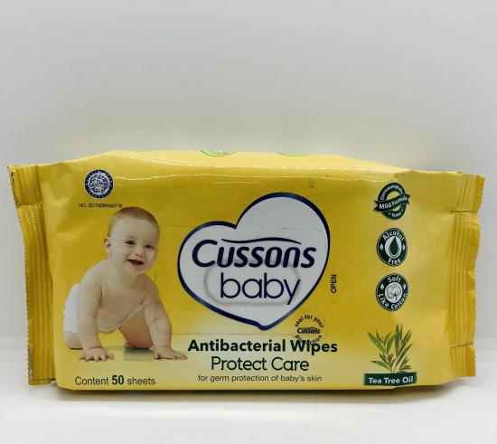 Cussons Baby Antibacterial Wipes Protect Care 50sheets