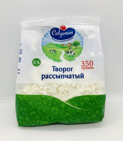 Savushkin Tvorog 5% 350G Rassypchaty