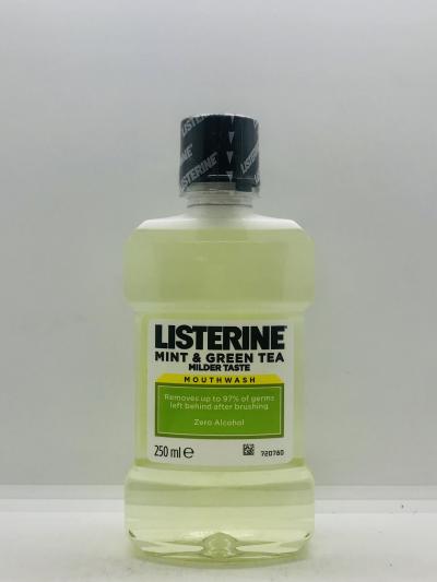 Listerine Mint & Green Tea Milder Taste Mouthwash 250ml