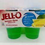 Jell-o lemon-lime Gelatin snacks  (356g.)