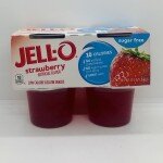 Jell-O Strawberry gelatin snacks Sugar free (356g.)