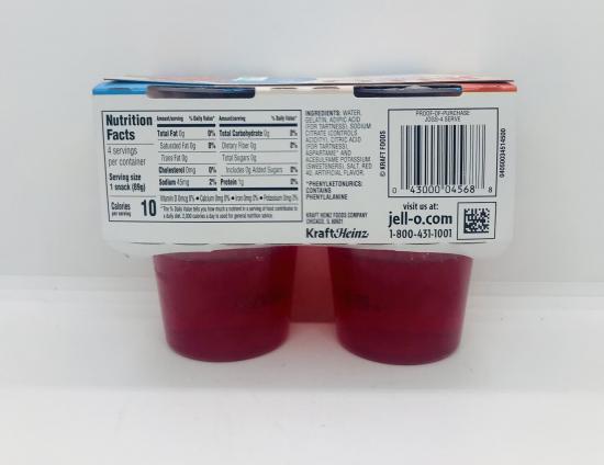 Jell-O Strawberry gelatin snacks Sugar free (356g.)