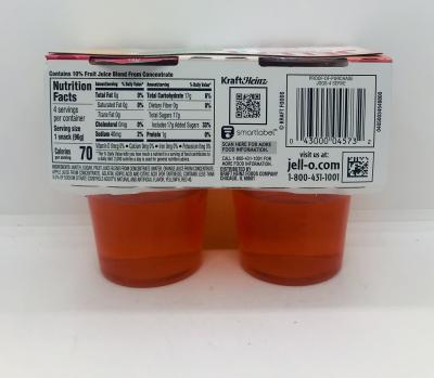 Jell-o orange Gelatin snacks original (384g.)