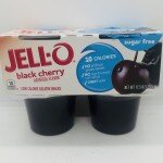 Jell-o black cherry Gelatin snacks (356g.)