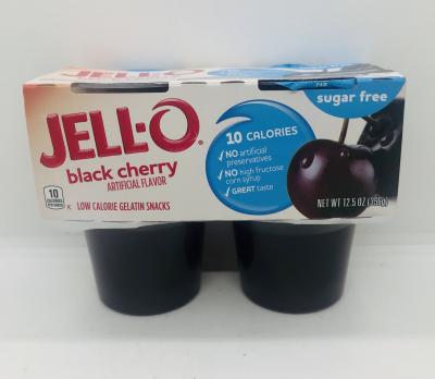 Jell-o black cherry Gelatin snacks (356g.)