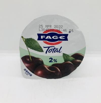 Fage yogurt 2% black cherry 150g.