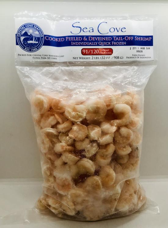 Sea Cove Cooked Peeled & Deveined Tail-Off Shrimp 908g