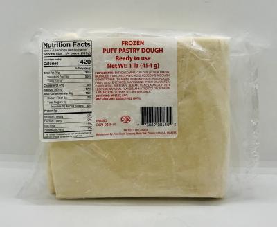 Frozen Puff Pastry Dough 454g.