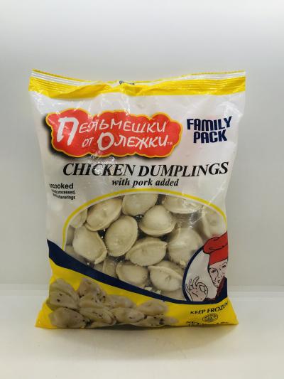 Pelmeshki ot Olejki Chicken Dumplings With Pork Added 907g