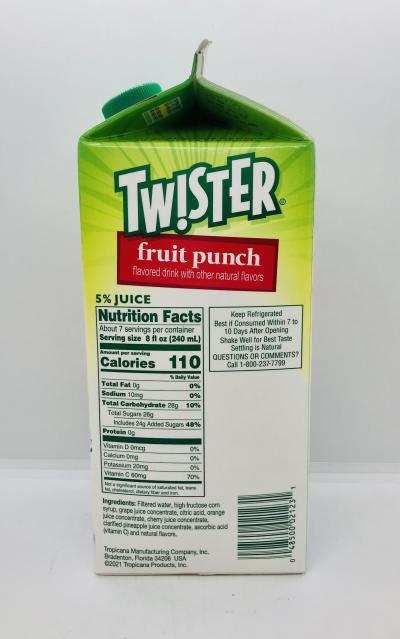 Twister fruit punch 1.75L