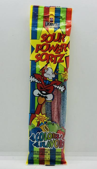 Dorval Candy Straws 4 Colors 4 Flavors 50g.