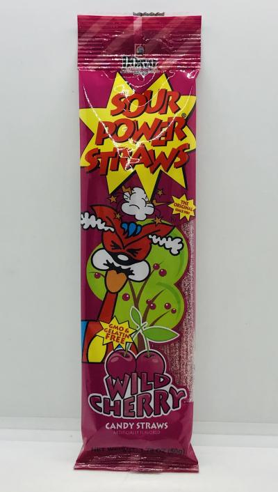 Dorval Candy Straws Wild Cherry 50g.