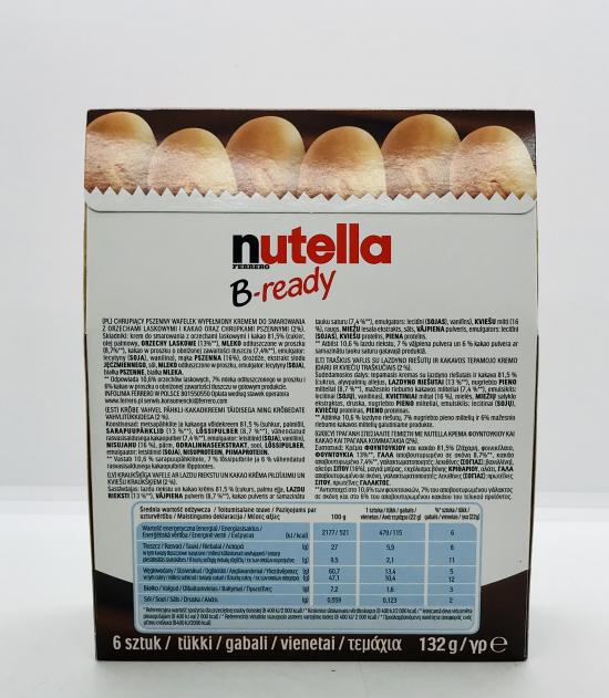 Nutella B-Ready x6  132g