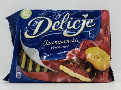 Delicje Biscuits w. Cherry Flavored 294g.