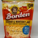 BORDEN Cheddar & Monterey Jack Cheese 226g