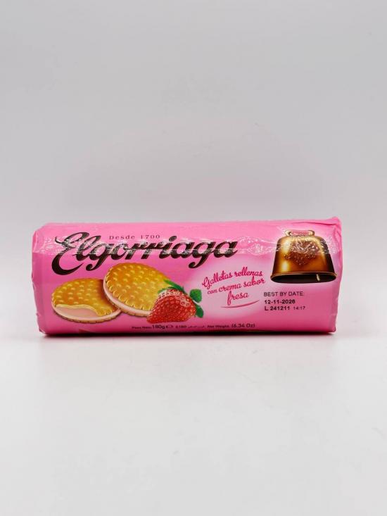 ELGORRIAGA STRAWBERRY FLAV BISCUITS 180G