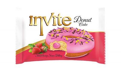 Simsek Invite Donut Cake Strawberry Sause Filling 220g