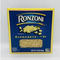 Ronzoni Alphabets Macaroni (340g.)