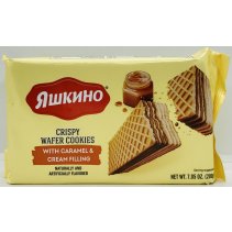Crispy Wafer Cookies with Caramel & Cream Filling 200g