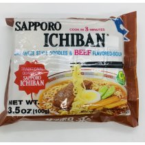 Sapporo ichiban Japanese style noodles & beef 100g.