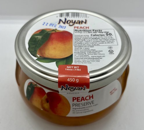 Noyan Peach Preserve 450g