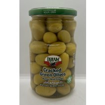 Ikram Cracked Green Olive 700g.