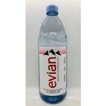 Evian spring water 1L.