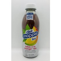 Snapple diet mango tea 473mL.