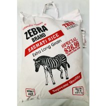Zebra Basmati Rice 20Lb