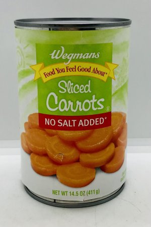Wegmans Sliced Carrots 411g.