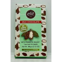 Elit Milk Chocolate w. Prebiotic Inulin 60g.